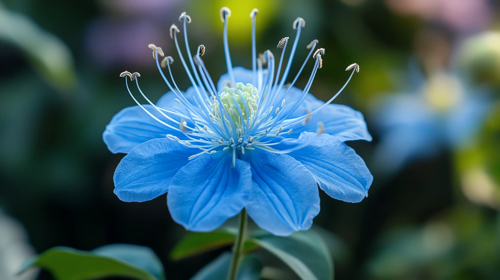 magic blue flower version three desktop wallpaper 4k