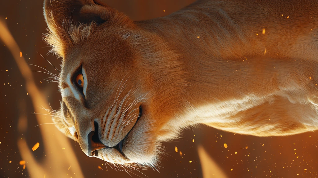 magnificient lioness phone wallpaper 4k