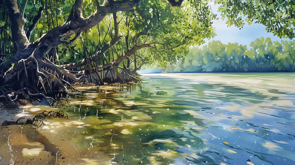 mangroves river desktop wallpaper 4k