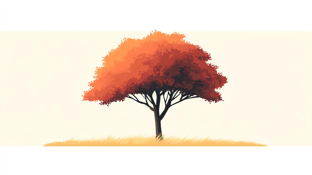 minimalistic flat vector illustration of a tree version two desktop wallpaper 4k