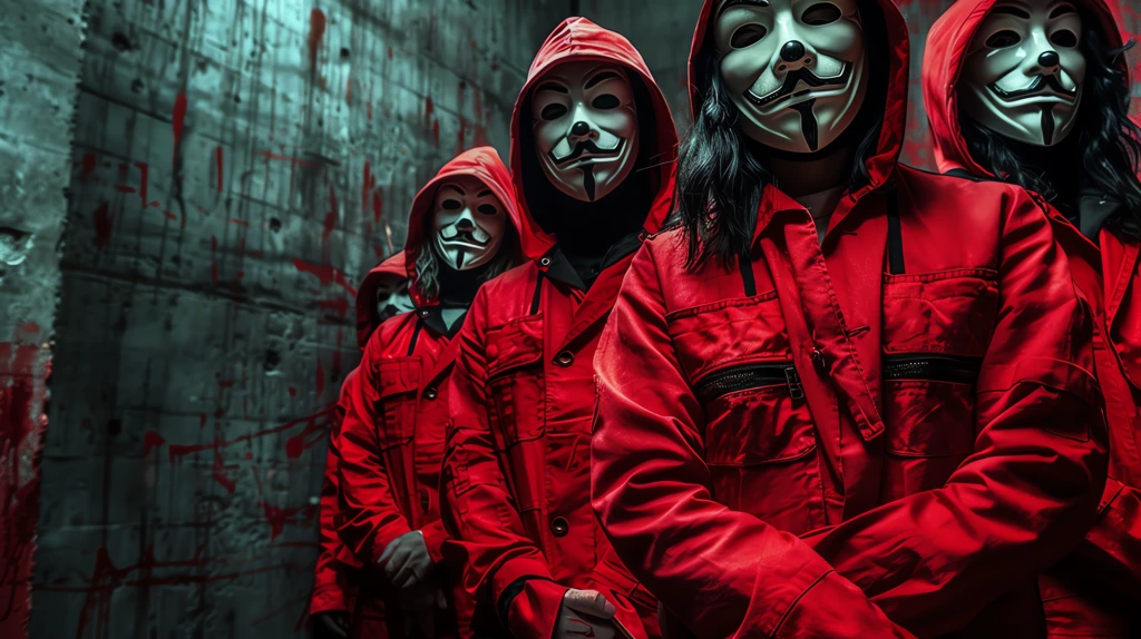 money heist tv show desktop wallpaper 4k