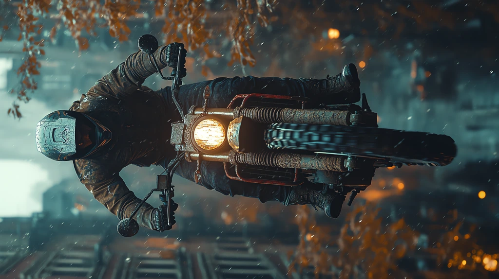 motorcyclist jumping across rooftops version four phone wallpaper 4k