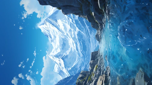 mountain's depth blue sky 3 nature phone wallpaper full hd 4k free download