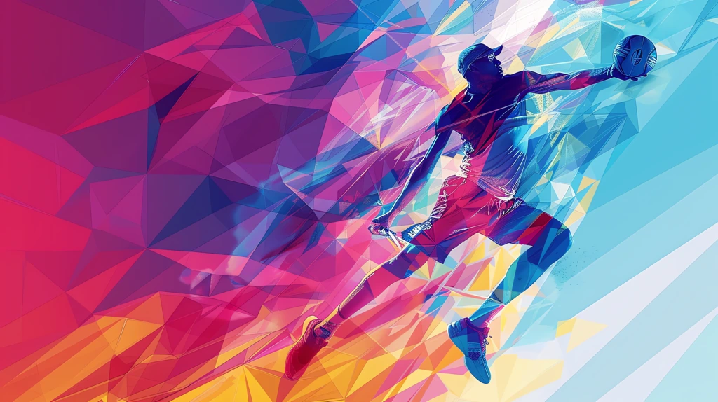 national sports day celebration concept abstract desktop wallpaper 4k