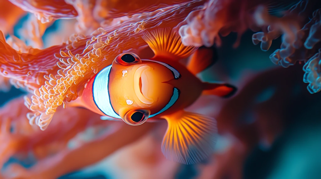 nemo underwater hideaway close-up underwater phone wallpaper 4k