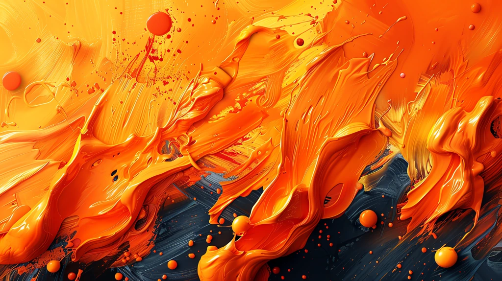 orange acrylic paint for digital devices vibrant and dynamic phone wallpaper 4k