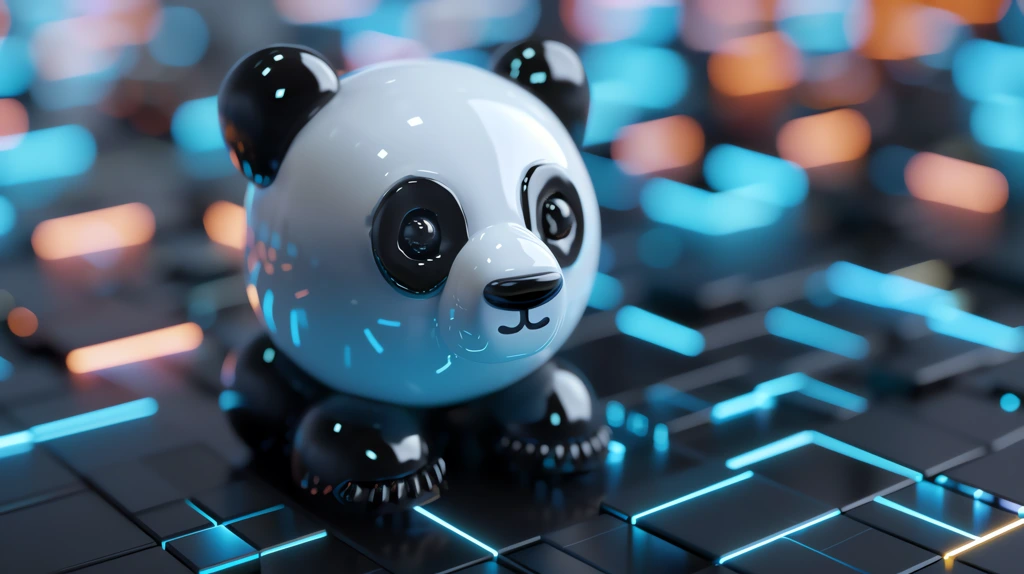 panda technology desktop wallpaper 4k