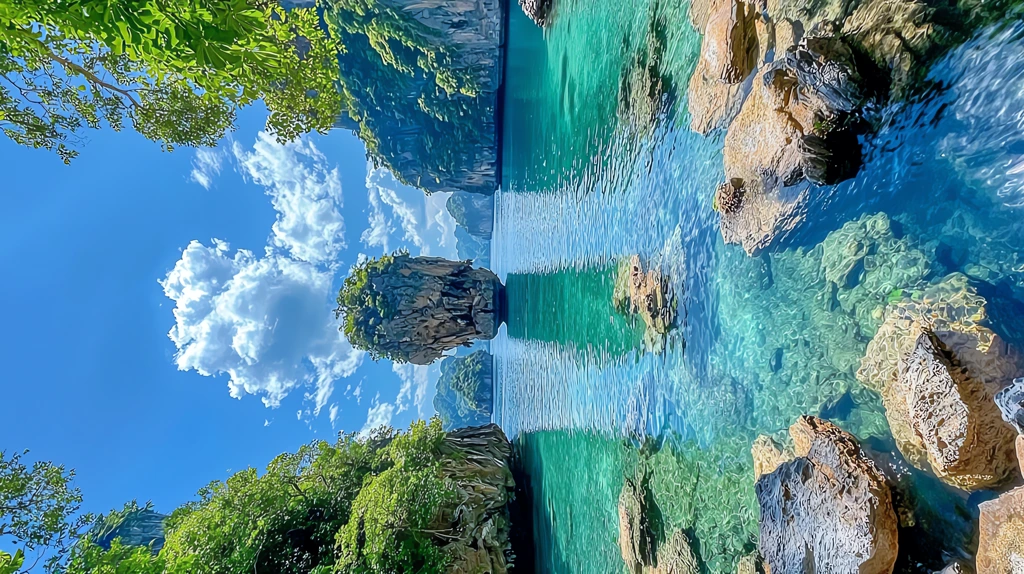 panoramic view of the iconic james bond island in phuket phone wallpaper 4k