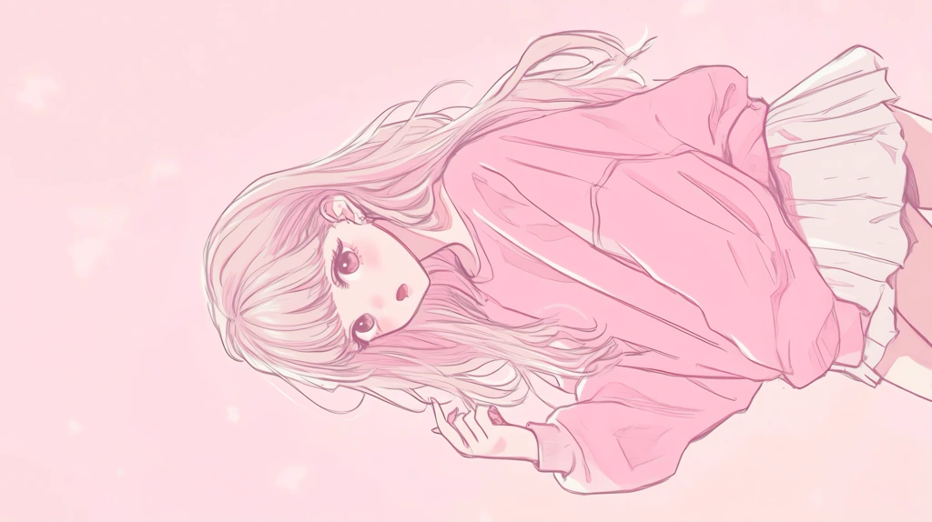 pastel pink girl cute phone wallpaper 4k