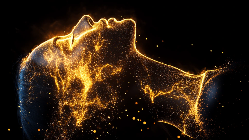 person outlined in gold light against a black phone wallpaper 4k