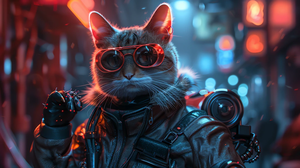 photo of a cat in a pilot costume desktop wallpaper 4k