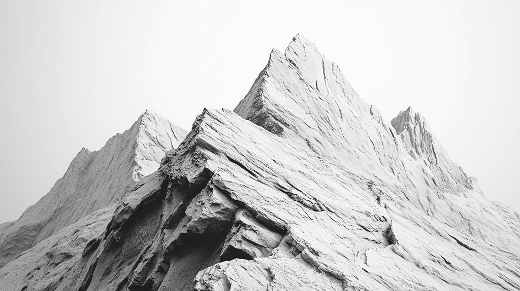 photo of rocks mountains peaks in black and white desktop wallpaper 4k