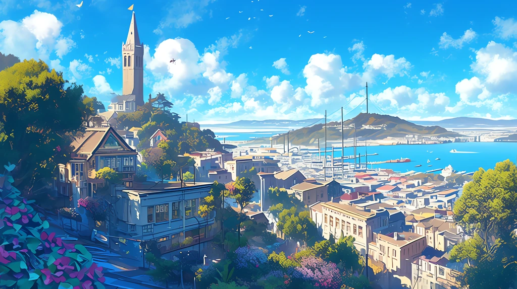 photo of san francisco pacific heights desktop wallpaper 4k