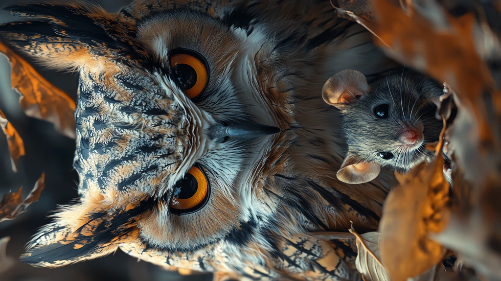 photorealistic portrait of an owl phone wallpaper 4k