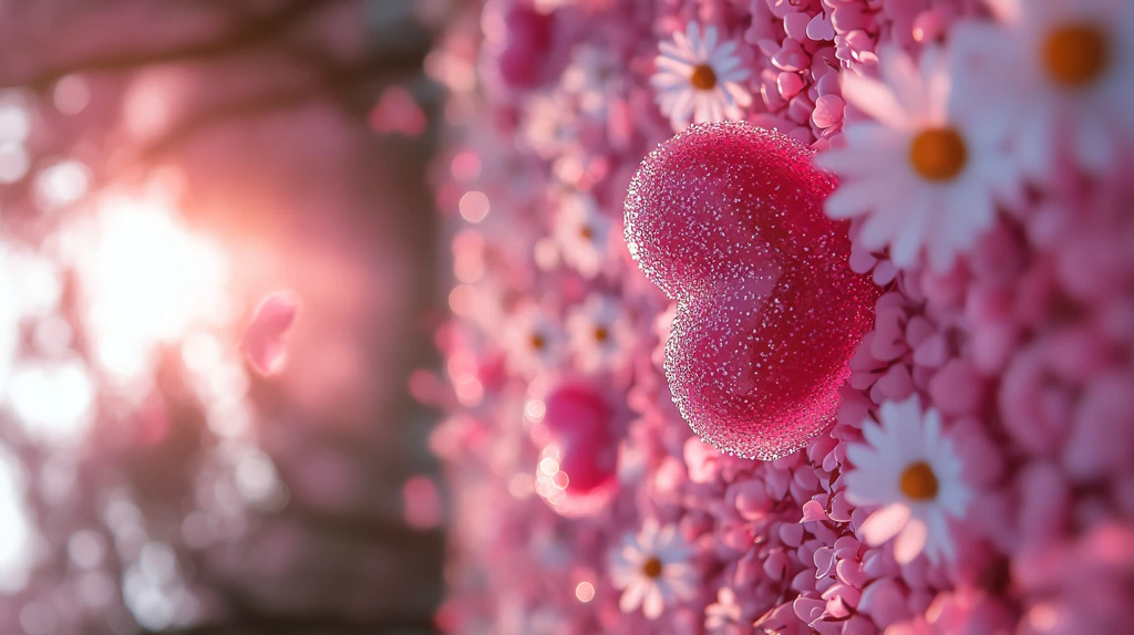 pink heart-shaped candies phone wallpaper 4k