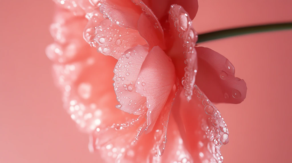 pink rose with water droplets version three phone wallpaper 4k