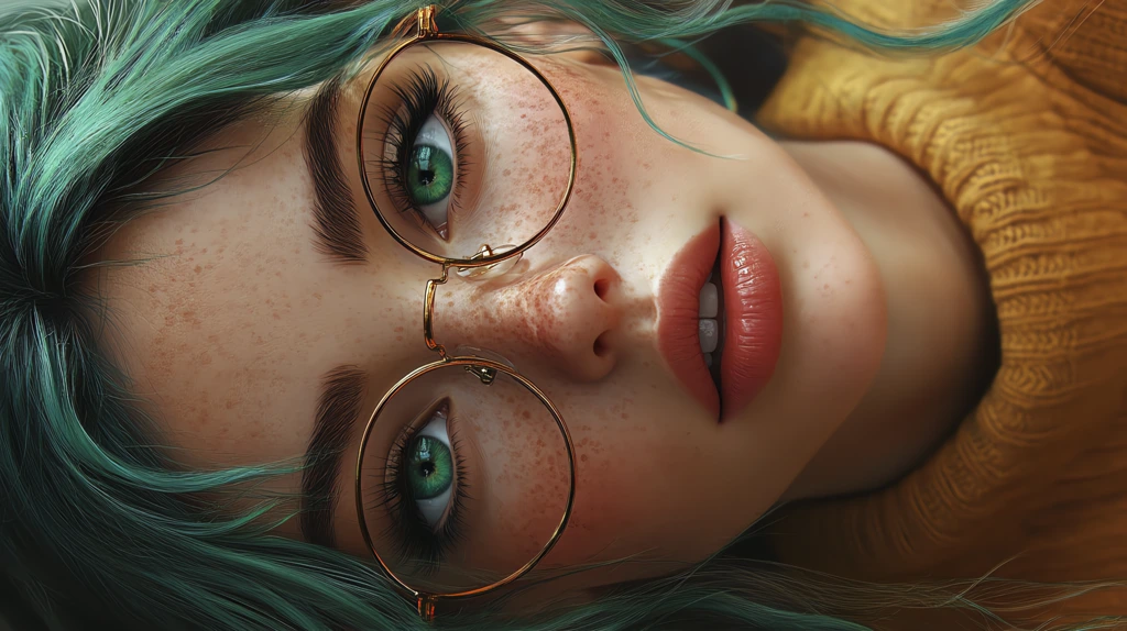 pixie girl with green hair phone wallpaper 4k