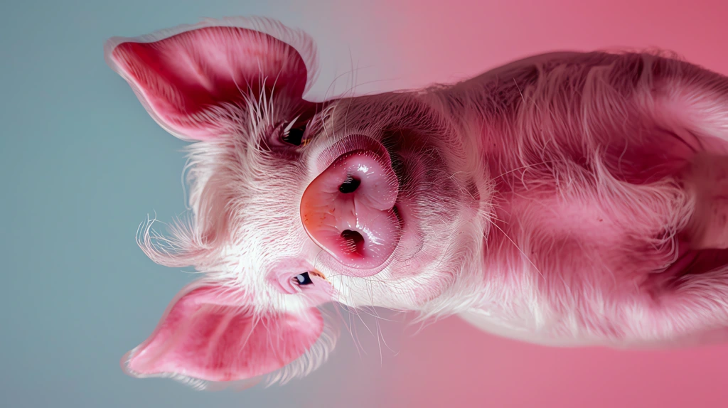 portrait of a hybrid of pink pig phone wallpaper 4k