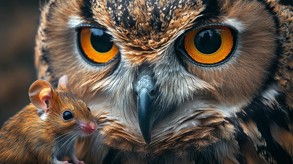 portrait of an owl sympathetic expression friendly desktop wallpaper 4k