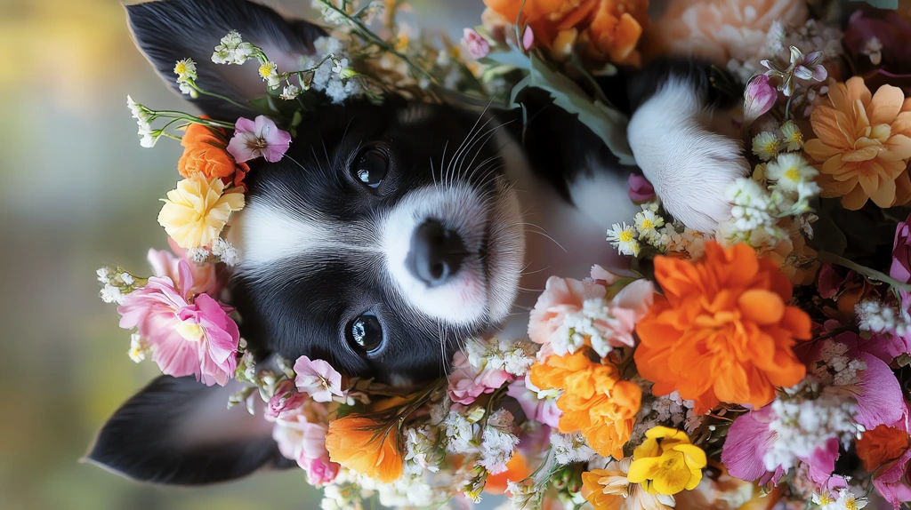 puppy bouquets each one is a unique arrangement of cuddles phone wallpaper 4k