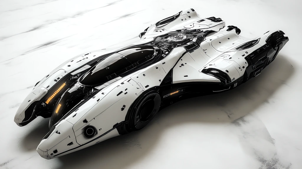 racing spaceship concept hightech mecha futuristic scifi orca desktop wallpaper 4k