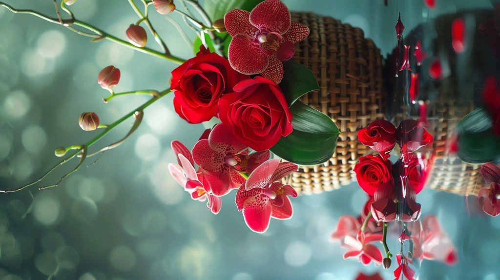 realistic image of fresh red roses phone wallpaper 4k