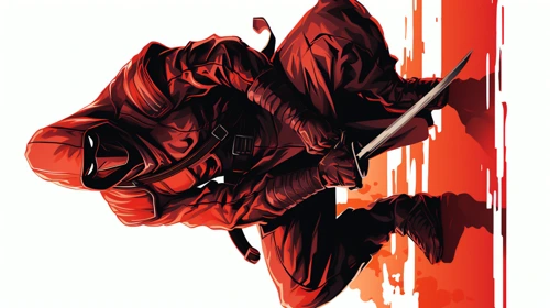 red ninja 2 9x16 video games phone wallpaper online free download 4k