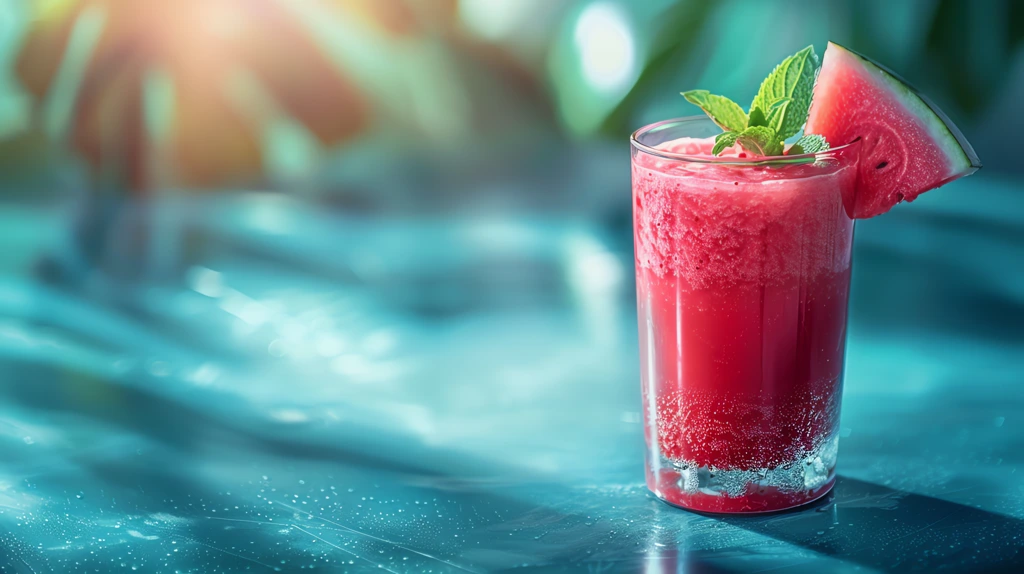 rich watermelon juice simple mint color desktop wallpaper 4k