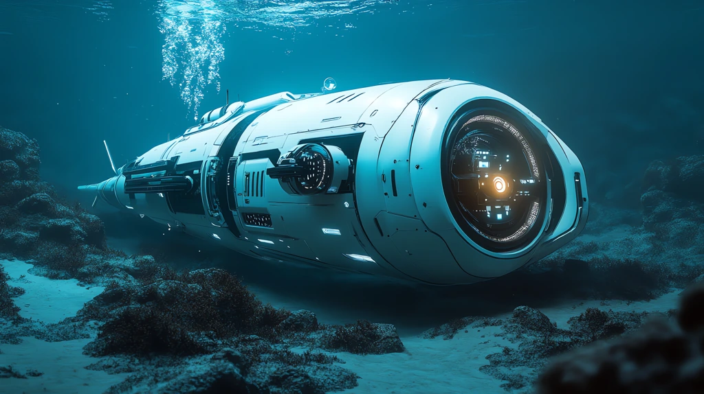 robots that monitor and explore underwater self-contained underwater scanning equipment desktop wallpaper 4k