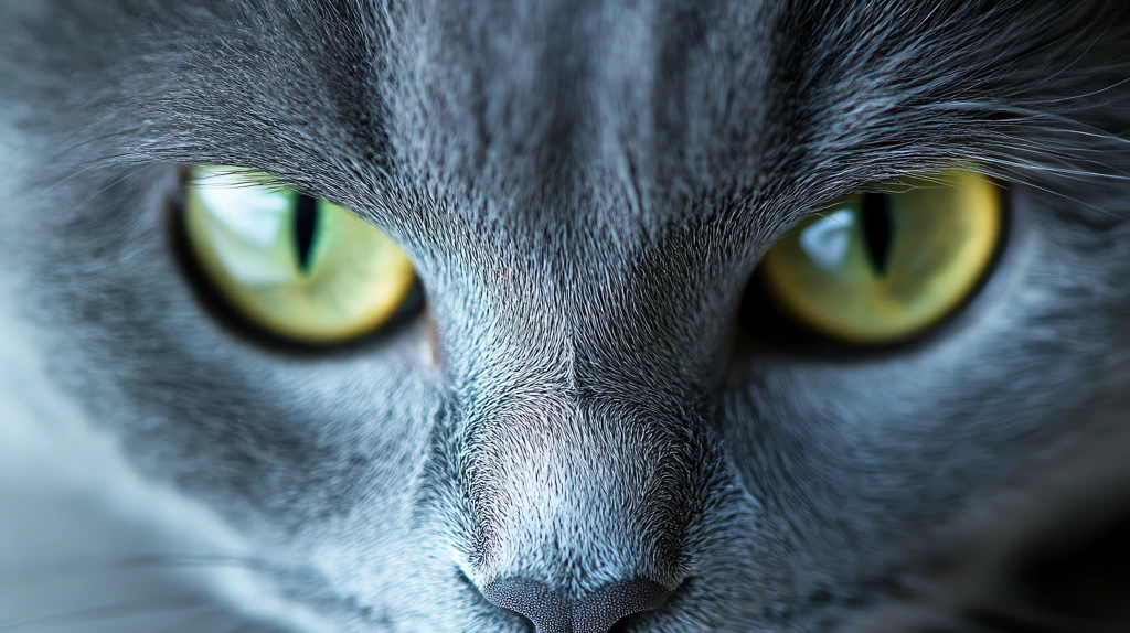 russian blue cat with striking green eyes white desktop wallpaper 4k