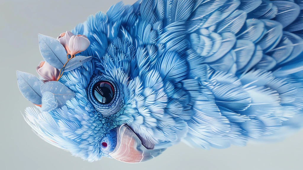 side view of a blue budgie with large eyes phone wallpaper 4k