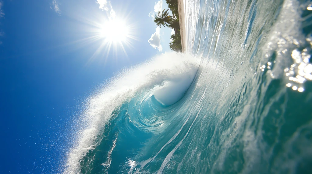 side view of a huge surf wave phone wallpaper 4k