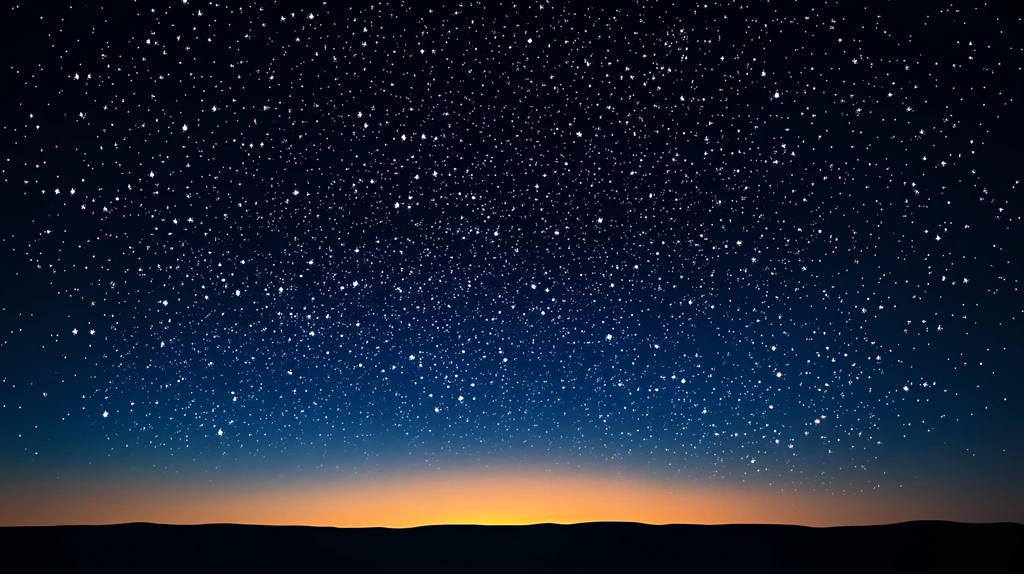 simple clean vector design night sky with large stars fading black desktop wallpaper 4k