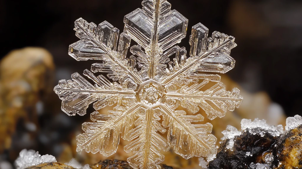 snow flake fossilized exoskeleton sample desktop wallpaper 4k