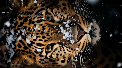 snow jaguar photo 1 9x16 animals phone wallpaper online free download 4k