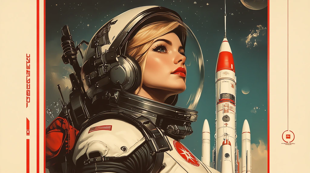 space-force recruiting propaganda pin-ups promoting women desktop wallpaper 4k