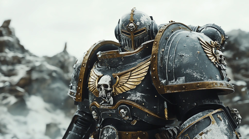 space marine warhammer strong armor desktop wallpaper 4k