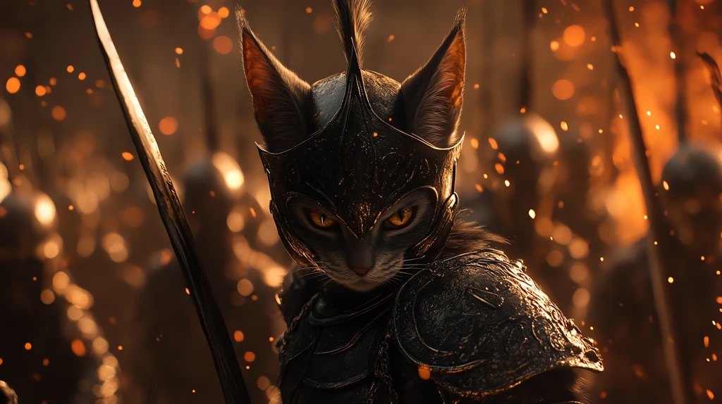 spartan kitten legions marching fighter desktop wallpaper 4k