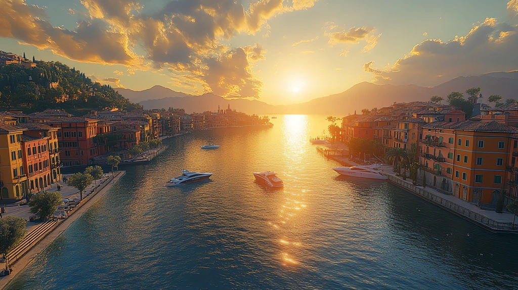 spectacular waterfront views in italy version four desktop wallpaper 4k