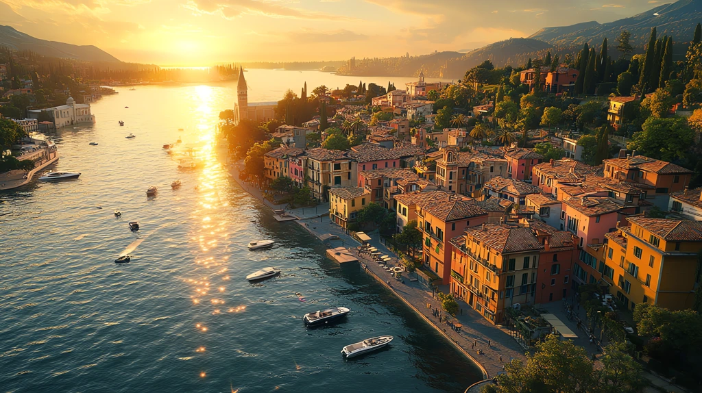 spectacular waterfront views in italy version three desktop wallpaper 4k