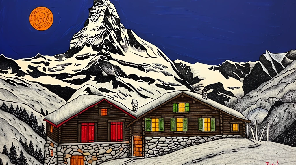 stippling swiss zermatt matterhorn ski paradise desktop wallpaper 4k