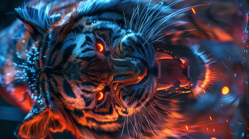 super angry tiger phone wallpaper 4k
