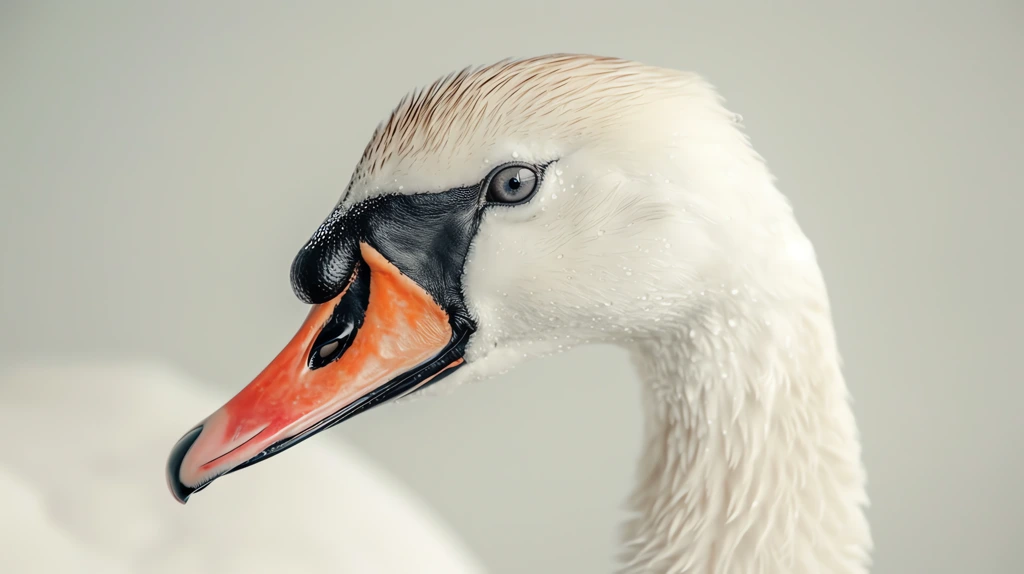swan long eyelashes on the eye desktop wallpaper 4k