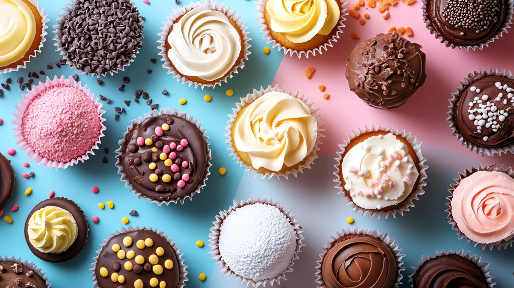 table filled with confectionery ingredients such as vanilla desktop wallpaper 4k