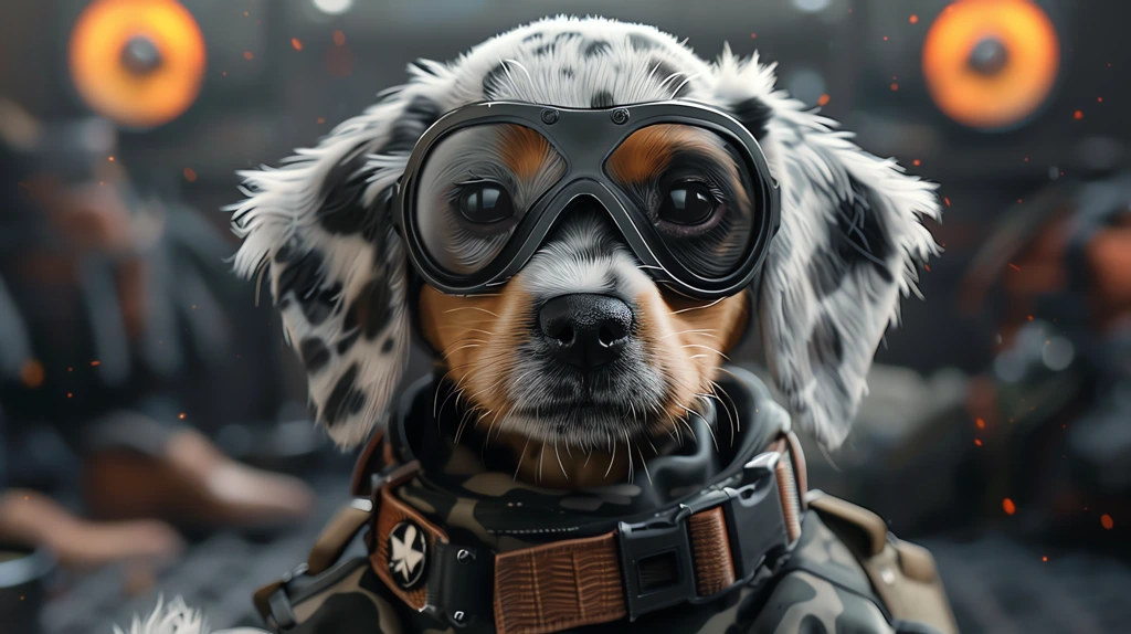 tactical gear puppy desktop wallpaper 4k