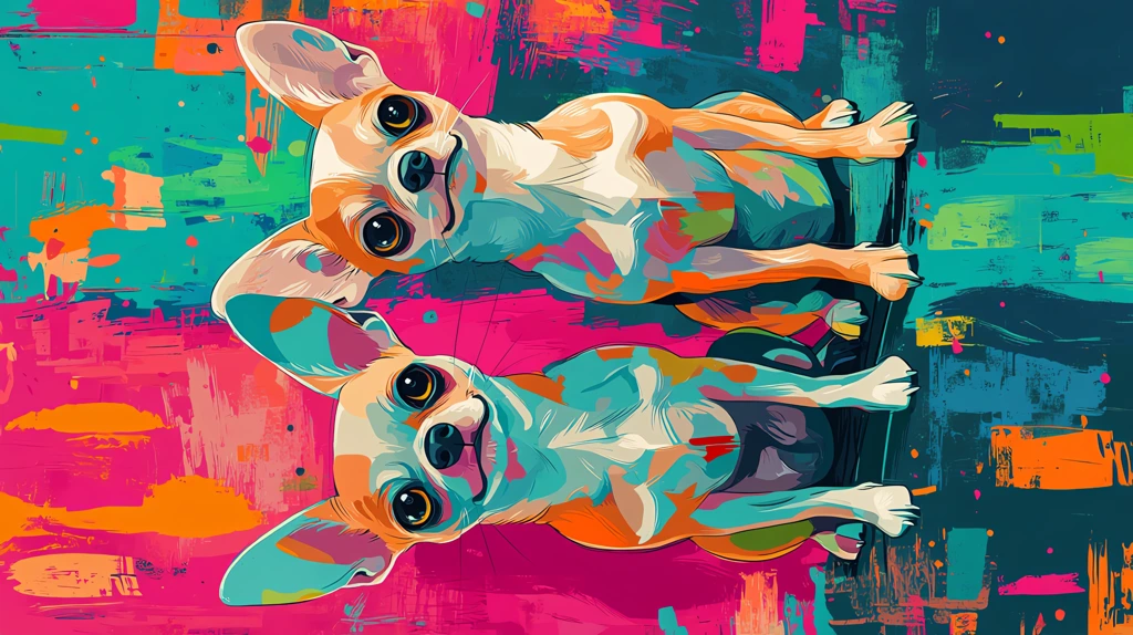 tan and white pixar-inspired chihuahuas version two phone wallpaper 4k