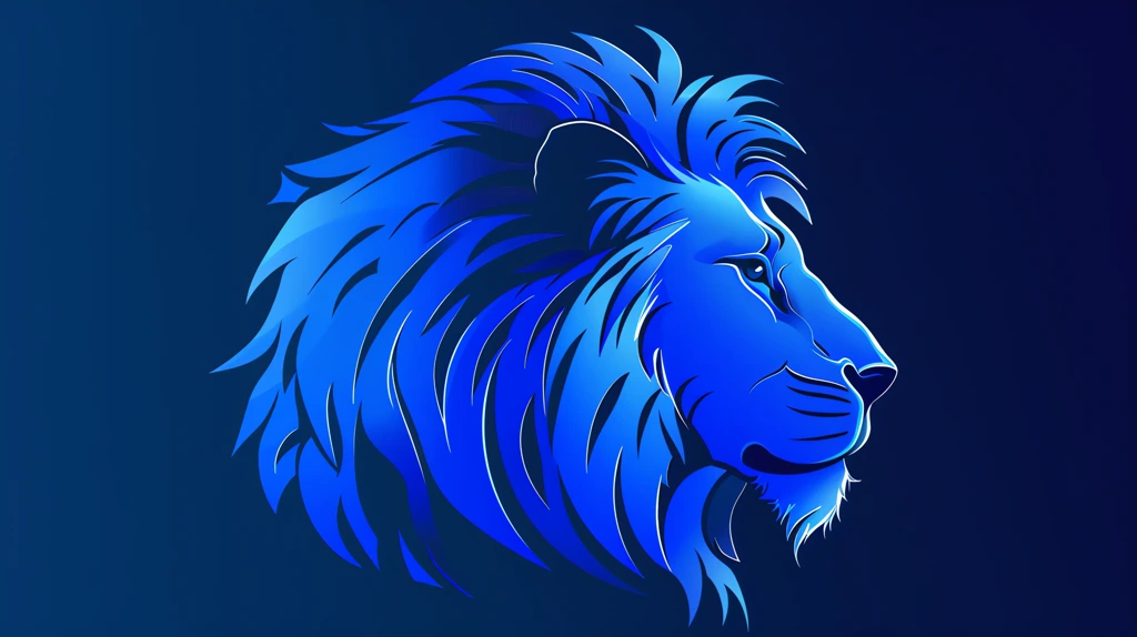 team lion theme like lion of judah overall color is blue desktop wallpaper 4k