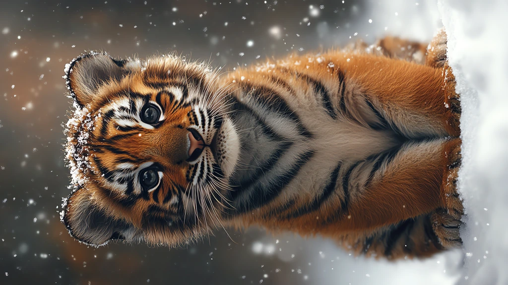 the baby tiger version four phone wallpaper 4k