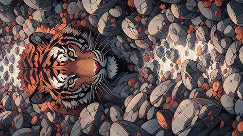 tiger of rocks 3 animals phone wallpaper full hd 4k free download