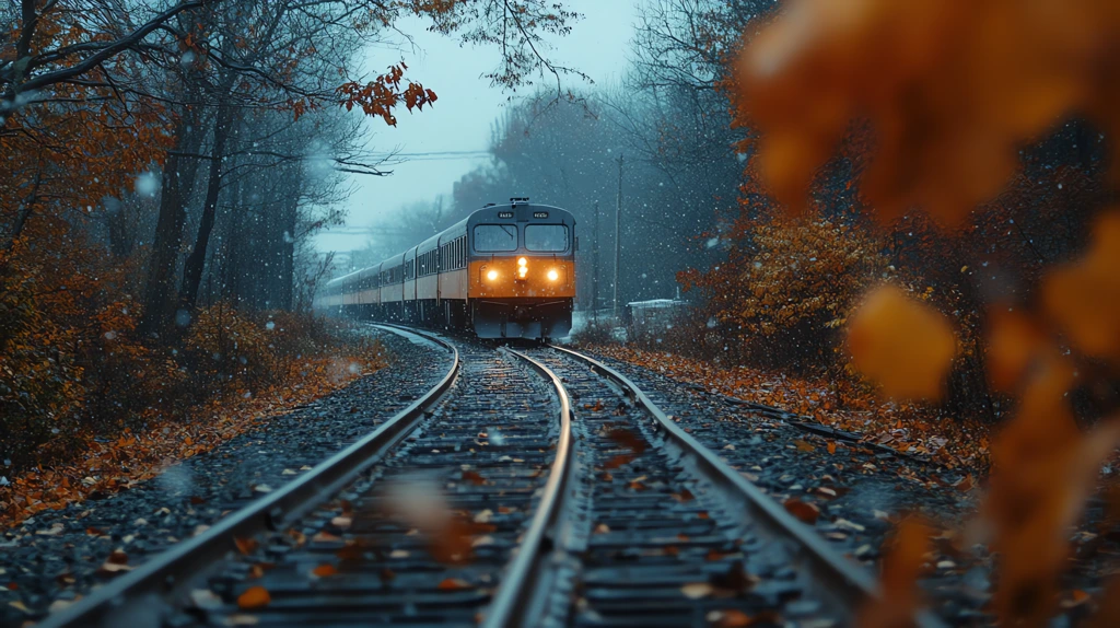 train moving on a track version one desktop wallpaper 4k